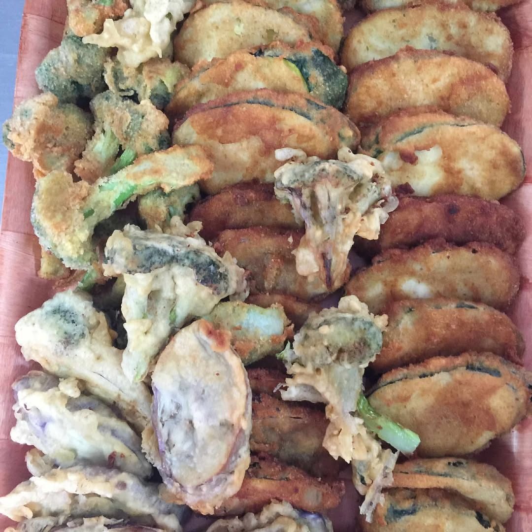 Beignets de légumes et galettes dorées